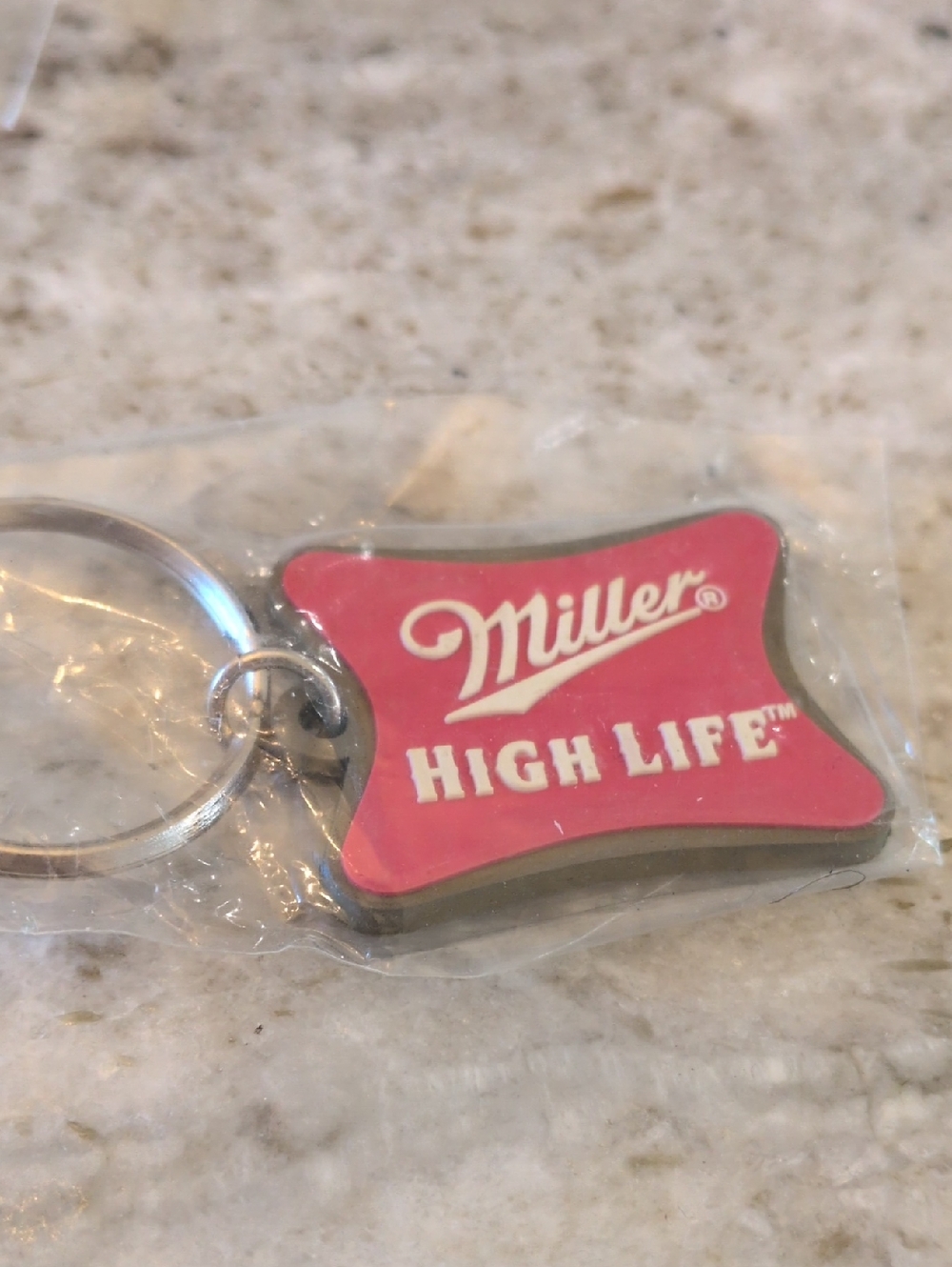 Miller High Life Pink Logo Keychain